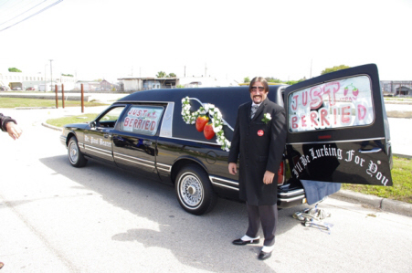 Dr. Paul Bearer with his hearse